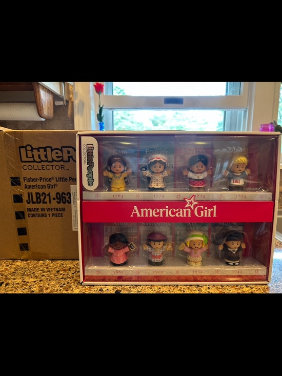 Little People Other - American Girl Little People Collector Mini Figure Set - Red and Pink Accents